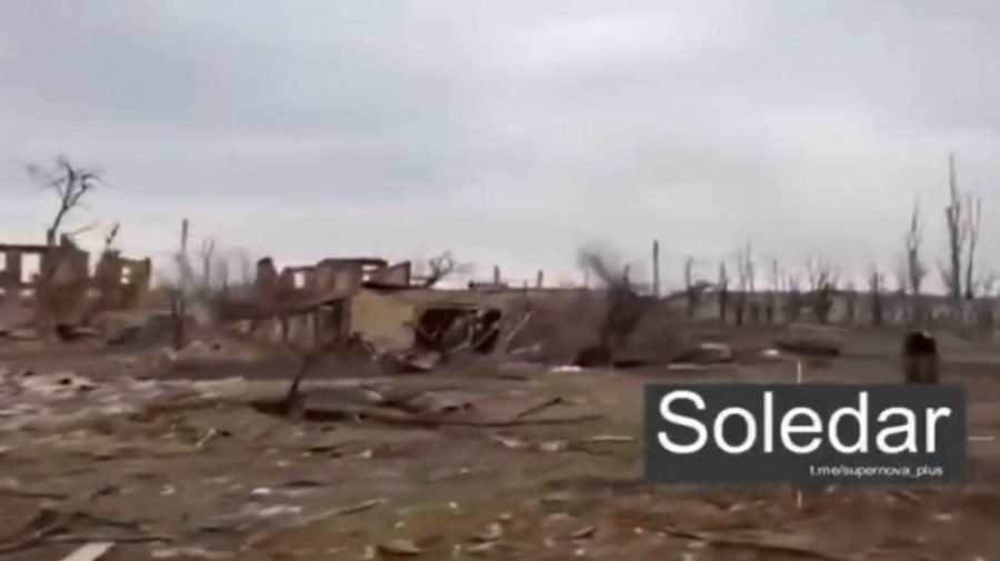VIDEO NO COMMENT Așa arată orașul Soledar din Ucraina, cucerit de ruși, după luni de bombardamente