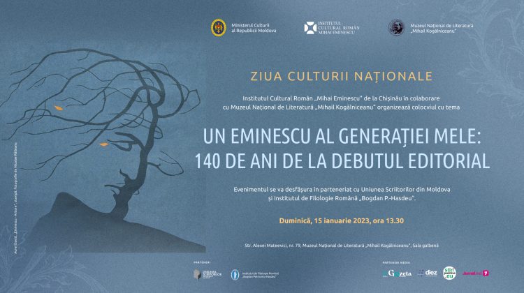 La Chișinău va avea loc colocviul „Un Eminescu al generației mele: 140 de ani de la debutul editorial”