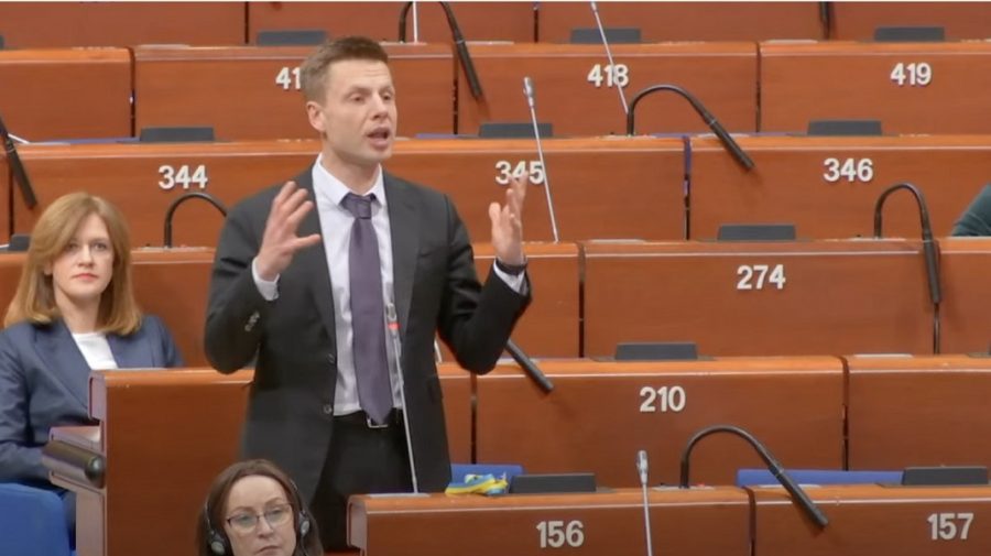 VIDEO Mulțumesc Moldova! Mesajul unui deputat ucrainean, rostit în plenul APCE