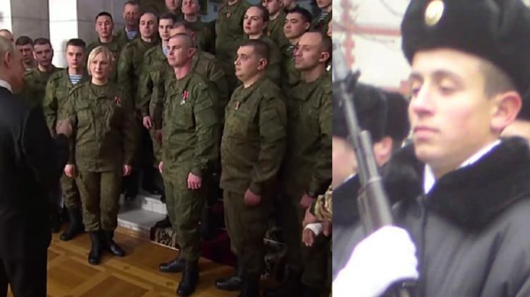 FOTO, VIDEO Unul dintre soldații care apare lângă Putin de Revelion ar fi originar din Moldova. Detalii despre individ