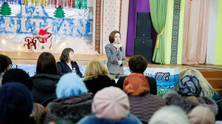 Maia Sandu, în vizită în raionul Strășeni. Cu cine s-a întâlnit