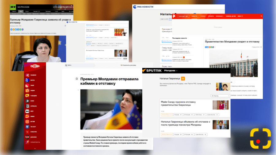 FOTO Presa lui Putin scrie despre demisia Guvernului Gavrilița și îi dă importanță lui Șor. S-a lăudat că e meritul său