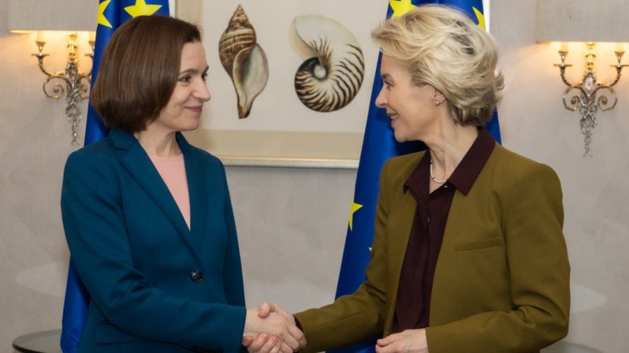 FOTO Maia Sandu, asigurând-o pe Ursula von der Leyen: Noul guvern va continua să realizeze agenda de aderare la UE