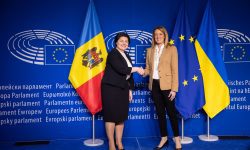 FOTO Premierul Natalia Gavrilița s-a întâlnit la Bruxelles cu președinta Parlamentului European. Despre ce au discutat