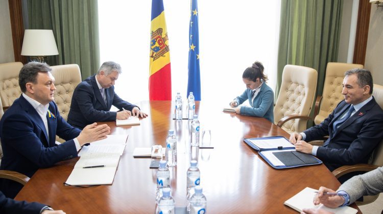 Premierul Recean s-a văzut cu ambasadorul Republicii Azerbaidjan la Chișinău. Subiectele abordate