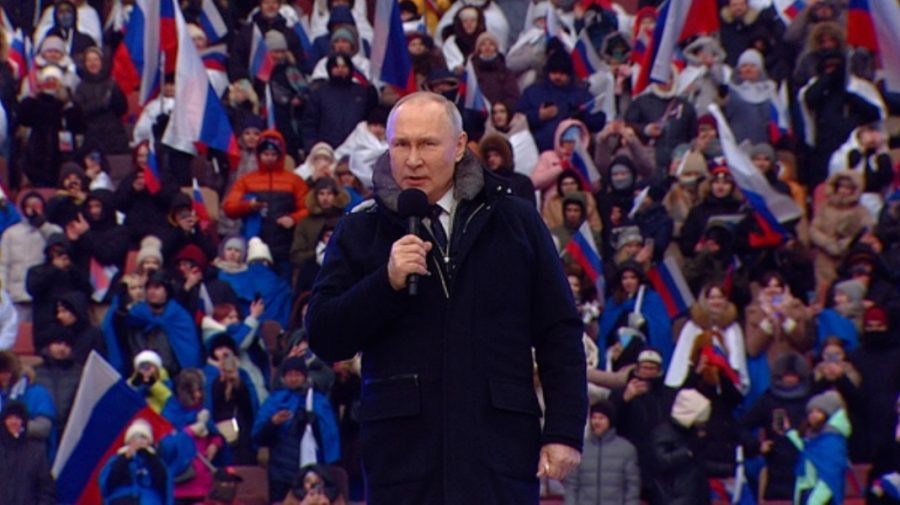 VIDEO Discursuri înflăcărate, lacrimi și cântece patriotice. Detalii despre grandiosul concert-miting de la Moscova