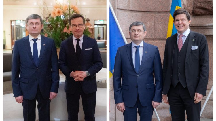 FOTO Igor Grosu a avut întrevederi cu miniștri și înalți oficiali suedezi. Principalele subiecte discutate