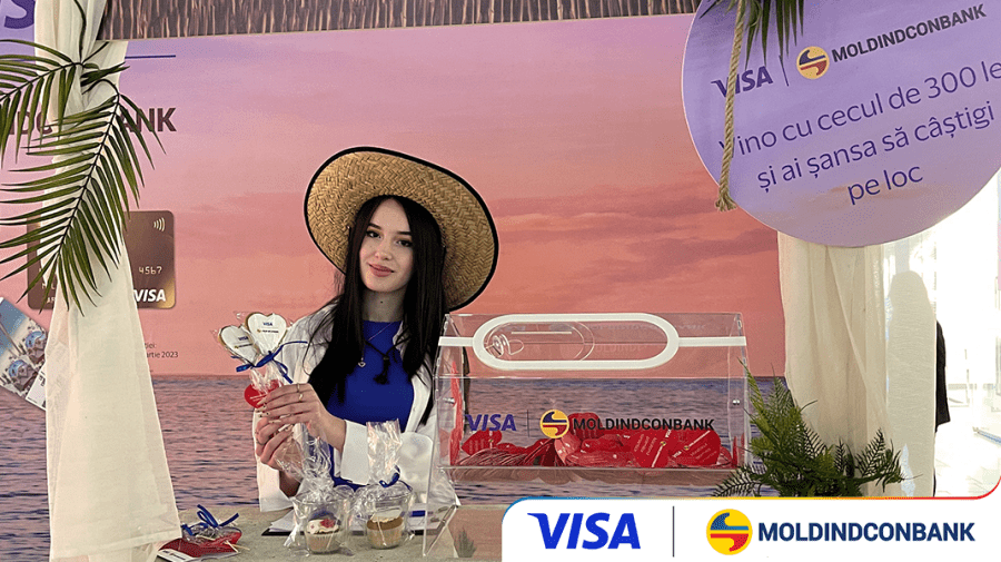 Cinci zile de iubire pentru deținătorii de carduri VISA de la Moldindconbank