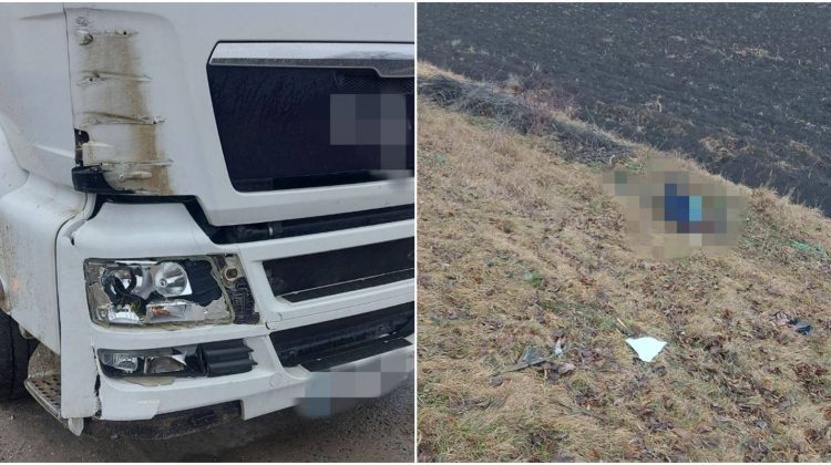 Tragedie la Făleşti. Un pieton a decedat, după ce a fost tamponat de un autocamion