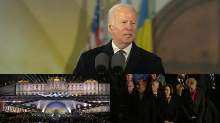 VIDEO Discursul lui Biden, pe scurt: Rusia a violat femei, a bombardat case, a furat copii. Și Maia Sandu, la Varșovia!