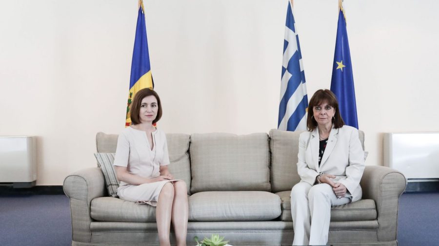 Oaspeți la Chișinău! Președinta Greciei efectuează o vizită oficială în Moldova, la invitația Maiei Sandu