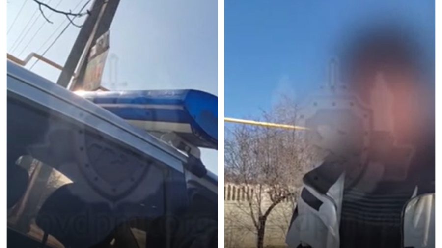 VIDEO Doi indivizi în stare de ebrietate au insultat un polițist. Ce riscă