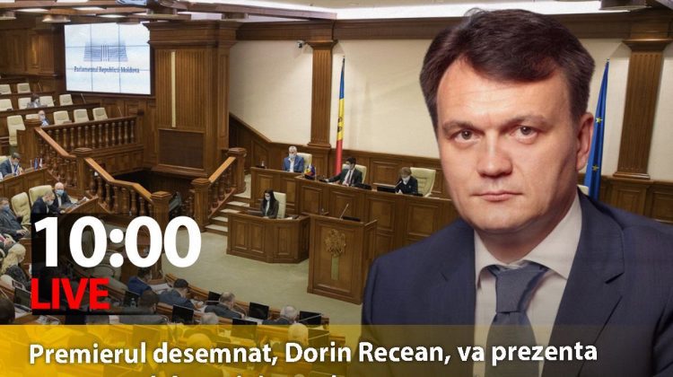Dorin Recean, așteptat în Parlament – Vezi LIVE pe RLIVE TV și rlive.md