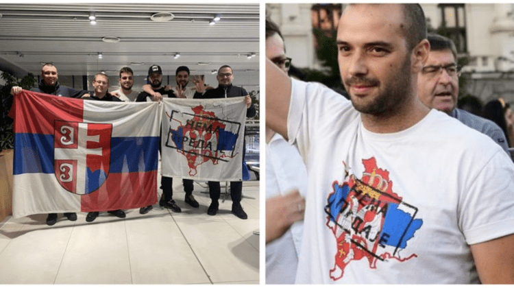FOTO 6 din fanii sârbi opriți pe aeroportul din Chișinău, membri ai unei grupări extremiste pro-ruse. Liderul – reținut