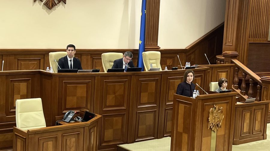 VIDEO Discurs neașteptat în Parlament! Maia Sandu: În 2030, Moldova trebuie să fie țară membră a UE