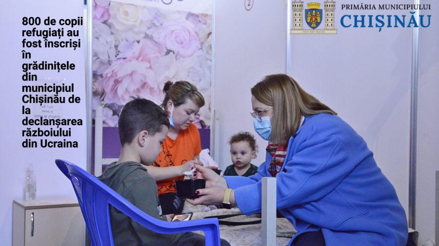 800 de copii refugiați au fost înscriși în grădinițele din Chișinău de la începutul războiului din Ucraina