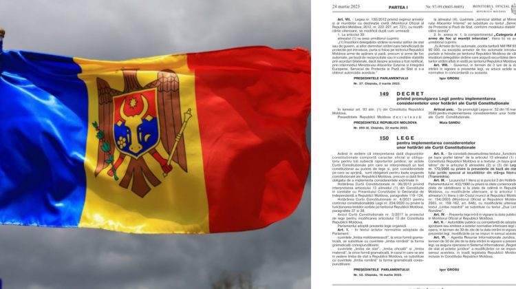S-a scris ISTORIE la Chișinău! Legea prin care limba română devine oficială în Moldova, publicată în Monitorul Oficial