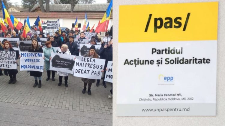 Reacția PAS la protestul BCS de la CC: În loc să unească societatea, ei fac jocul Federației Ruse