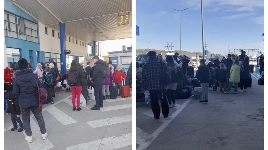 FOTO Oamenii se tem de bombardamente! La Palanca a fost înregistrat flux crescut de traversări
