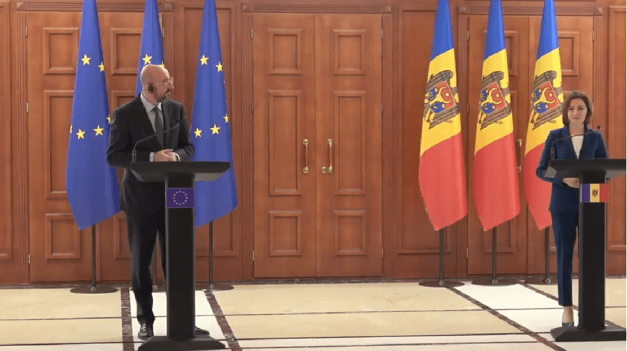 VIDEO UE pregătește un nou pachet de sprijin pentru Moldova. Sandu spune ce ne trebuie, iar Michel – ce vom primi