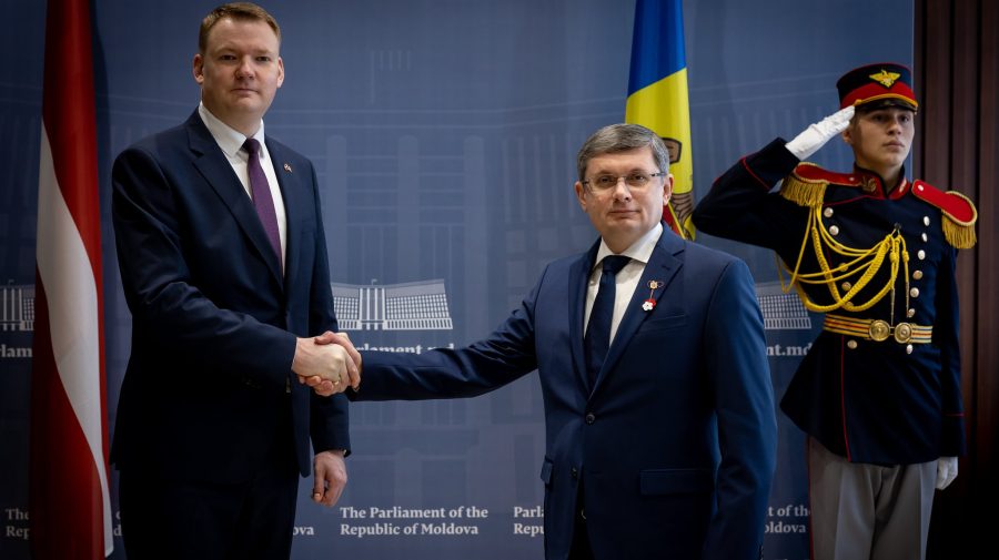 Grosu, la întrevederea cu Președintele Parlamentului Letoniei: Anul 2023 va fi dedicat procesului de europenizare