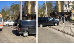 FOTO Patru mașini – implicate într-un accident, în Capitală! A fost chemată și ambulanța