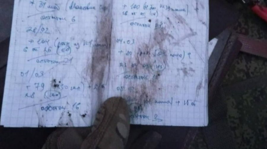 IMAGINEA ZILEI Jurnalul unui rus care ținea evidența soldaților din Vuhledar. Ce și-a notat?