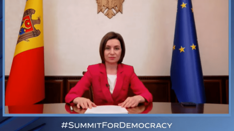 VIDEO Maia Sandu, la summitul pentru democrație organizat de Joe Biden: „Stabilitatea noastră este în interesul vostru”