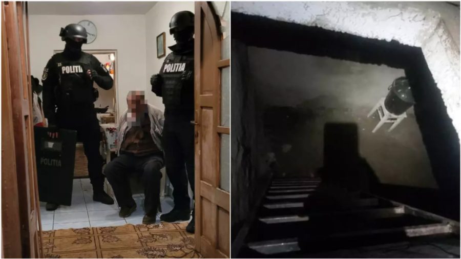 Un bărbat și-a sechestrat fiica de patru ani în beci. Îi aștepta pe polițiști cu toporul în mână
