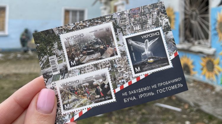 „Nu vom ierta, nu vom uita”. Poșta ucraineană lansează o serie de timbre, dedicată orașelor Bucea, Irpin și Gostomel