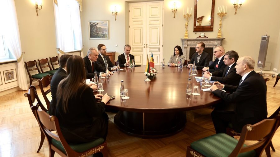 O nouă întrevedere la Vilnius. Grosu a discutat cu președintele țării: Știm că putem conta pe ajutorul Lituaniei