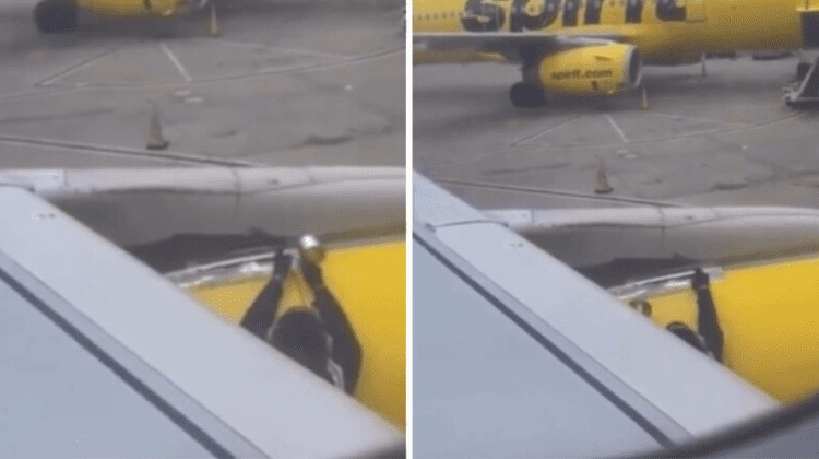 Imaginile VIDEO care au îngrozit internetul. Avion plin cu pasageri, lipit cu bandă adezivă înainte de decolare