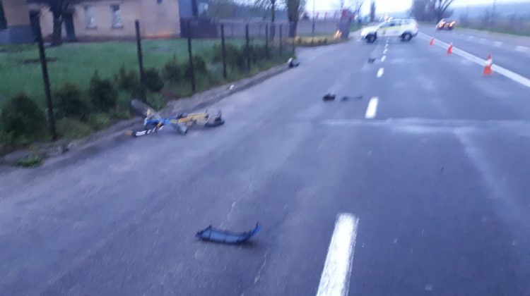 Accident teribil pe traseul Hîncești-Leuseni! Un biciclist a fost lovit mortal de un Volkswagen