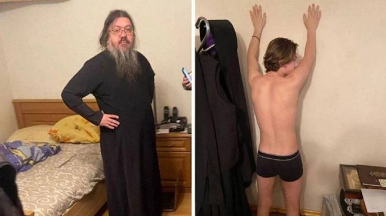 VIDEO CARE VĂ POATE AFECTA! Un preot din Ucraina, anterior acuzat de pedofilie, a fost bătut în plină stradă