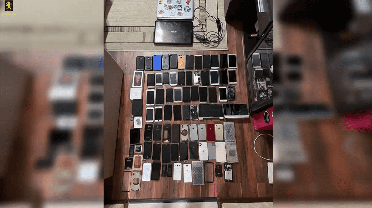 VIDEO Furt de proporții în Capitală! Un tânăr a sustras zeci de telefoane mobile și calculatoare
