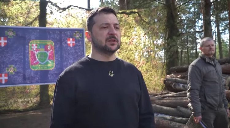 Zelenski a vizitat frontiera cu Belarus: Se construiesc fortificații pentru invazie