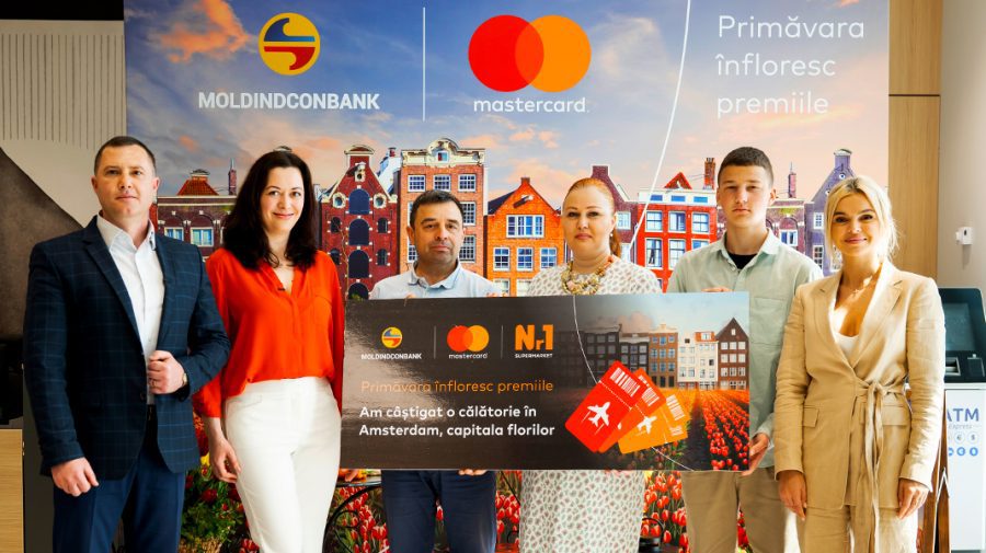 Moldindconbank și Mastercard au desemnat clientul care va merge cu familia la Amsterdam