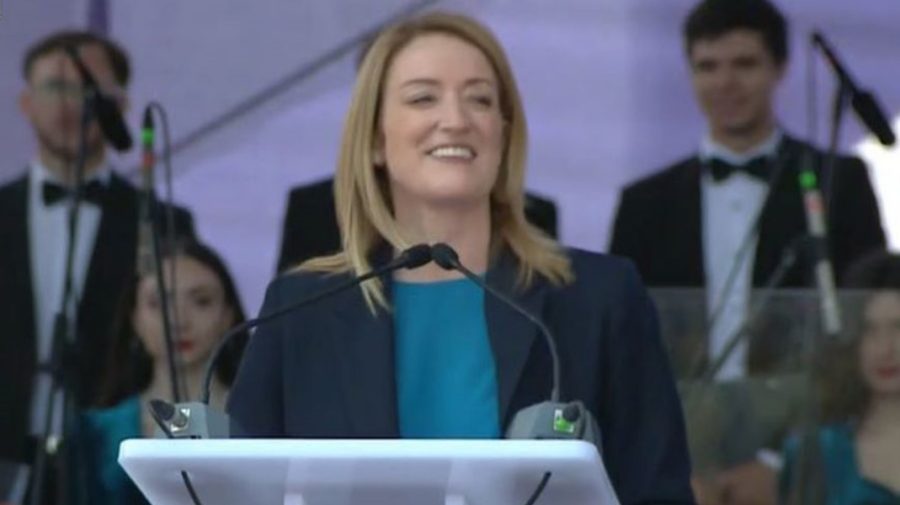 VIDEO Roberta Metsola, la Chișinău: „Vom fi alături de dvs., când veți deschide negocierile. Sperăm că în acest an”