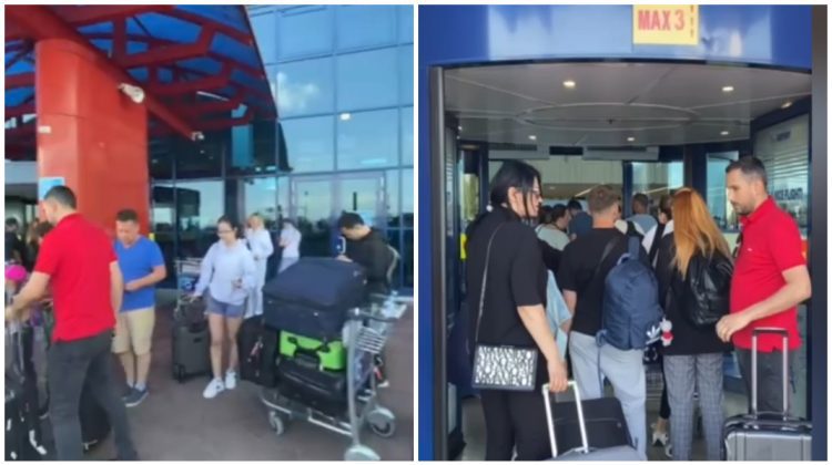 VIDEO Supriză neplăcută, în ajun de summit! Zeci de pasageri au fost lăsați să aștepte în fața aeroportului