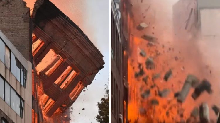VIDEO Doi adolescenți au incendiat o clădire istorică din Australia. Momentul în care edificiul se prăbușește