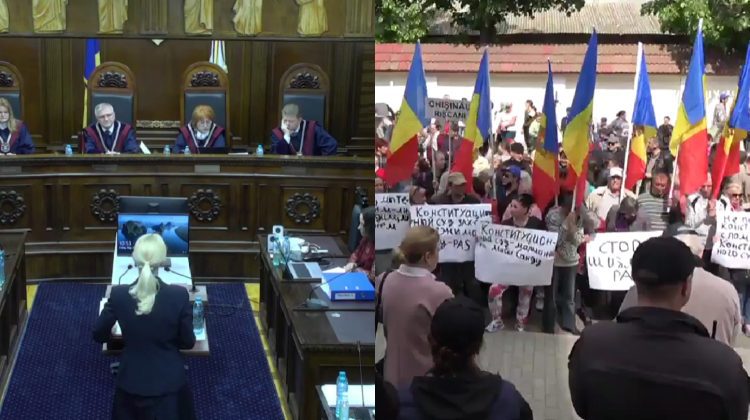 VIDEO Dosarul „ȘOR”: Marina Tauber – discurs la Curtea Constituțională. Sediul este înconjurat de fanii partidului