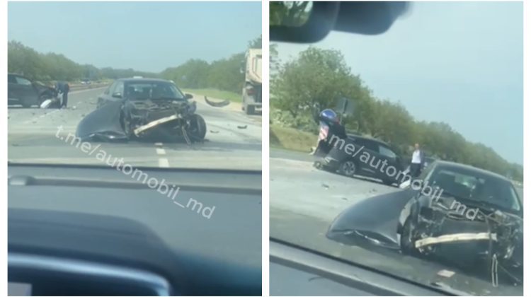 VIDEO Accident GRAV în apropiere de localitatea Gornoe. Mașinile implicate au fost puternic avariate