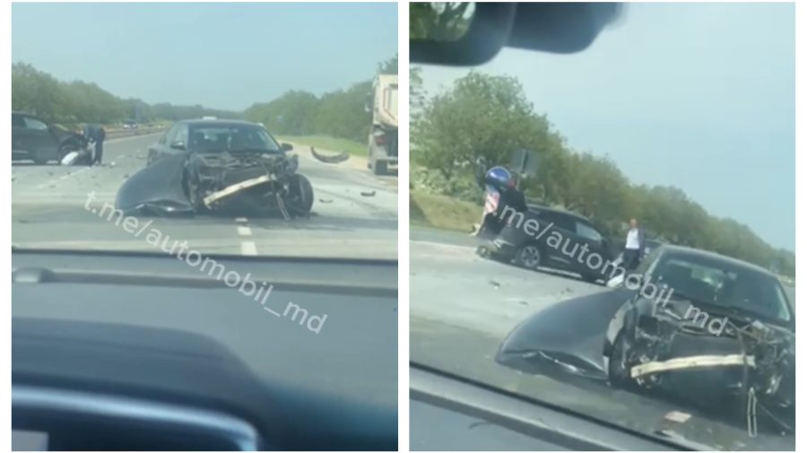 VIDEO Accident GRAV în apropiere de localitatea Gornoe. Mașinile implicate au fost puternic avariate