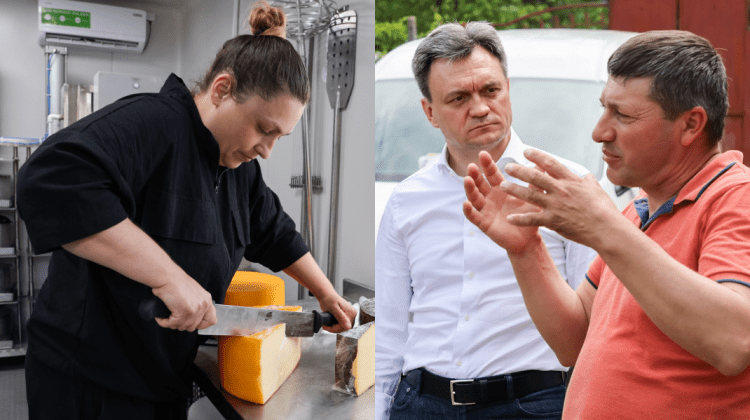 FOTO Recean, la fabrica de cașcavaluri din Cealîc: „Sârguința cu care muncesc Piotr și Eudochia este un exemplu”