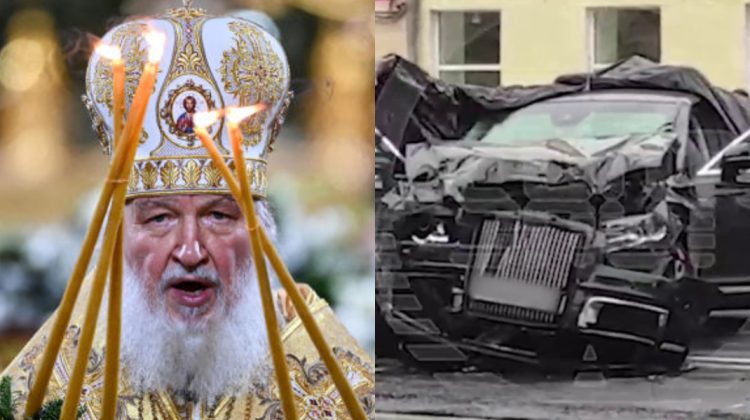 VIDEO A plătit pentru păcate? Limuzina blindată a patriarhului Kirill al Rusiei ar fi nimerit într-un accident