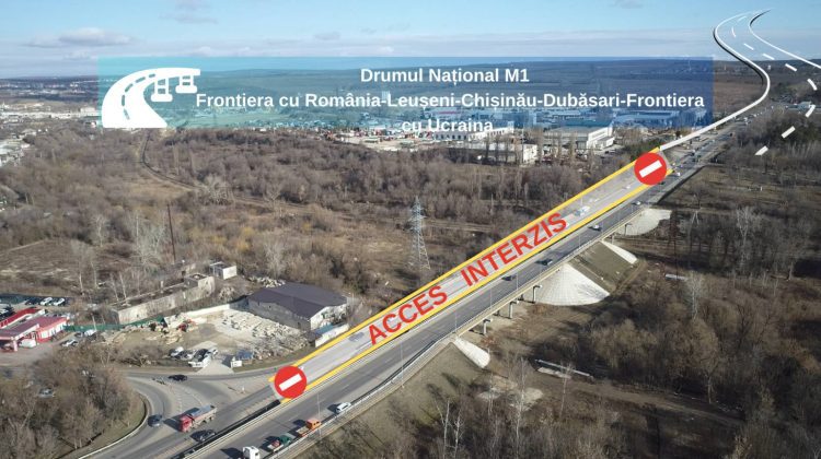 Va fi redirecționat traficul în zona șantierului de reabilitare a podului peste râul Bîc. Cum se va circula