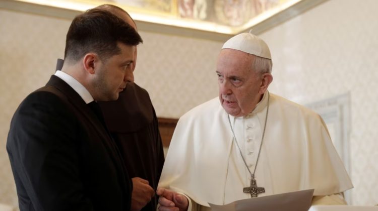 Reuters: Vladimir Zelenski s-ar putea întâlni în acest weekend cu Papa Francisc și Georgia Meloni