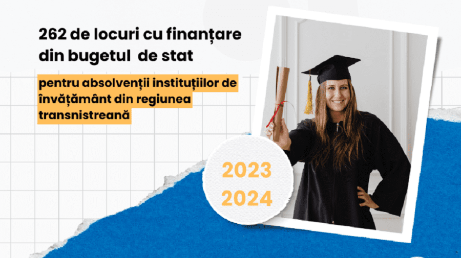 Câți tineri din stânga Nistrului vor primi burse în universitățile din Moldova, în acest an