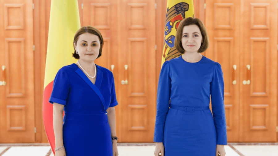 VIDEO „Bine ați venit și vă urez succes!” Maia Sandu, întrevedere cu noua ministră de externe a României