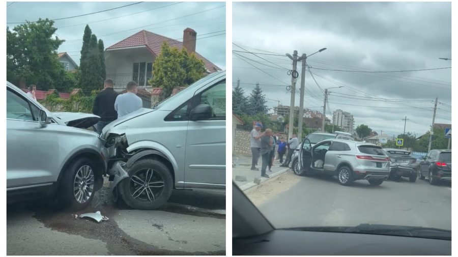 VIDEO Toyota, Lincoln și Mercedes – implicate în accident. Unde s-a produs impactul